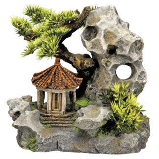 Temple on cliff - AKVARIE TILBEHØR
