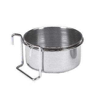 RUSTFRI STÅLSKÅL M. KROG HOLDER 0,30L - FUGLE TILBEHØR