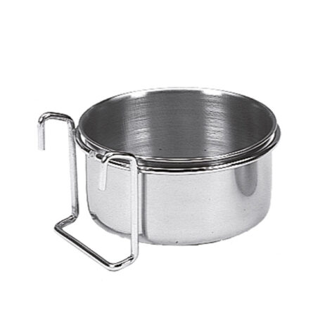 RUSTFRI STÅLSKÅL M. KROG HOLDER 0,30L - FUGLE TILBEHØR
