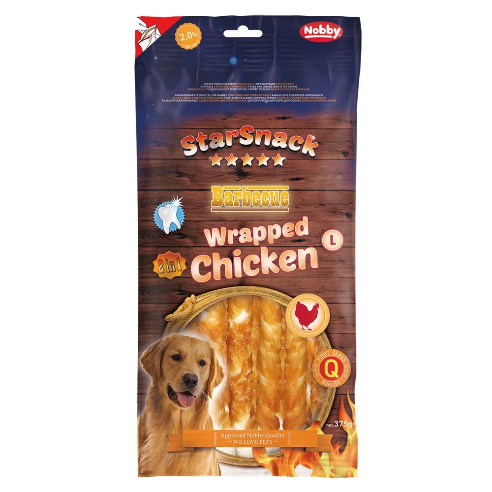 StarSnack BBQ Wrapped kylling 375 g