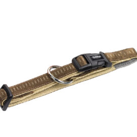 SOFT GRIP HALSBÅND BRUN 20-30CM