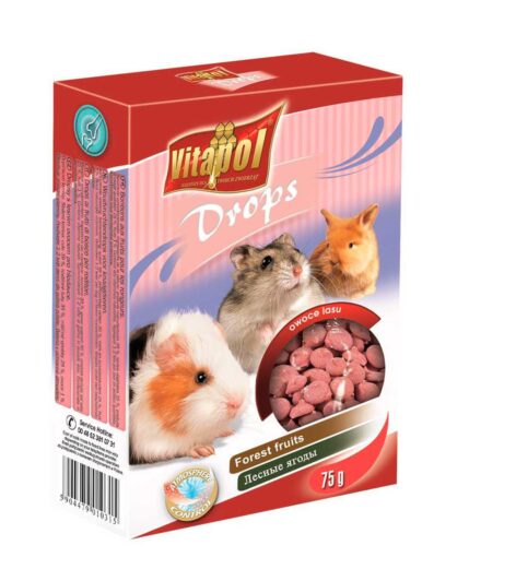 Hobby First Gnaver Drops Skovbær 75g - GNAVER FODER