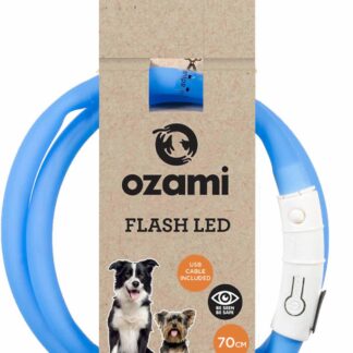 OZAMI FLASH LED COLLAR BLUE 70CM
