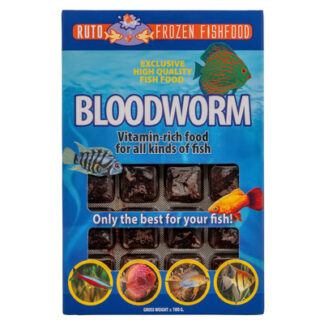 Red Bloodworm fiskefoder i 100 g blisterpakning