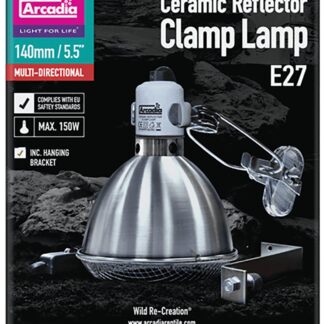 Arcadia reflektorlampe 14 cm aluminium E27 til terrarium
