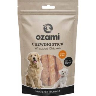OZAMI CHEWING STICK WRAPPED CHICKEN 10-12CMX1CM 100G