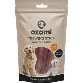 OZAMI CHEWING STICK WRAPPED DUCK 10-12CMX1CM 100G