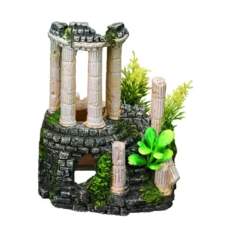 ANTIQUE COLUMN w/ plants 11,2 x 10 x 14 cm