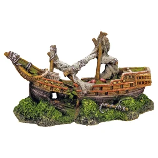 Boat With Broken Mast 22x9.5x12.5cm